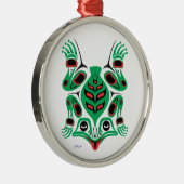 Kikker Metalen Ornament (Rechts)