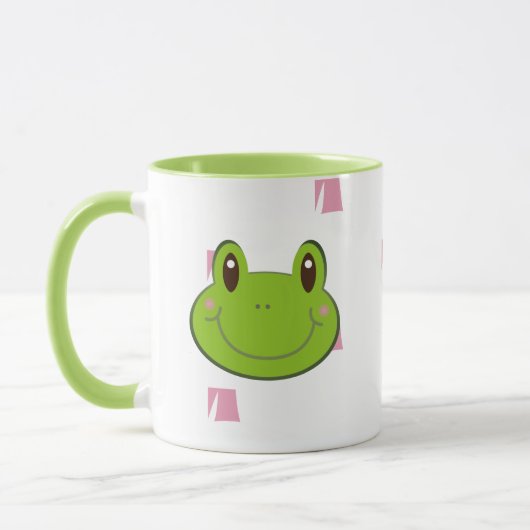 Kikker monogram patroon mok (Links)