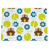 Kikker & Nenuphar naadloos patroonpatroon Groot Cadeauzakje (Voorkant)