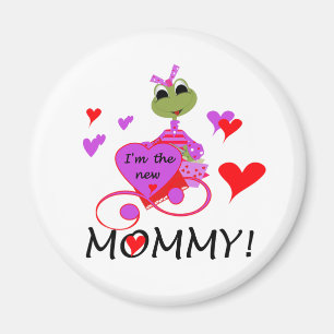 Kikker nieuwe mammie T-shirts en cadeautjes Magneet
