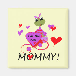 Kikker nieuwe mammie T-shirts en cadeautjes Magneet