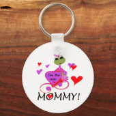 Kikker nieuwe mammie T-shirts en cadeautjes Sleutelhanger (Voorkant)
