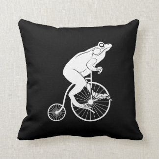 Kikker of stoofpot op Bike Silhouette Kussen