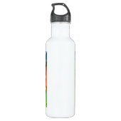 Kikker op bamboe waterfles  (Achterkant)