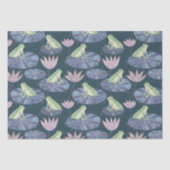 Kikker op een Lily Pond Tissuepapier (Voorkant)