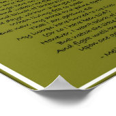 Kikker op een log poster (Hoek)