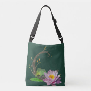 Kikker op Lily Pad Crossbody Tas