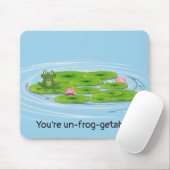 Kikker op Lily Pad Muismat (Met muis)