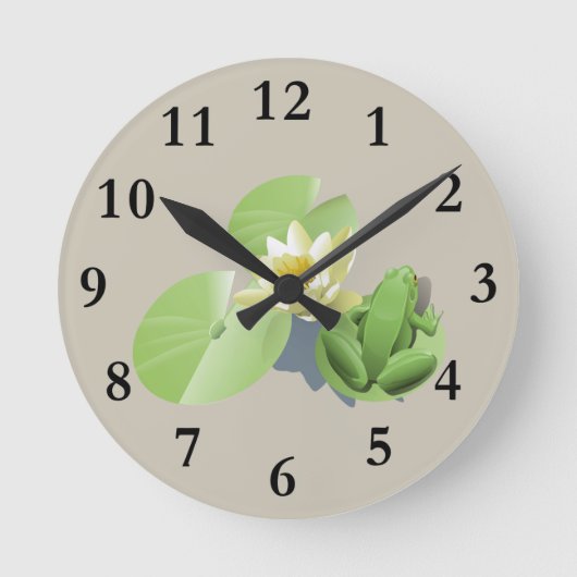 Kikker op Lilypad klok (Voorkant)