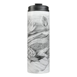 Kikker op Lilypad Thermal Tumbler Thermosbeker