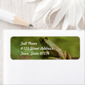 Kikker op log Mailing Labels (Insitu)