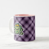 Kikker; Paars Tweekleurige Koffiemok (Voorkant links)