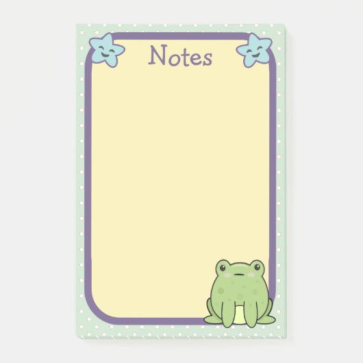 Kikker Pad En Sterren Post-it® Notes (Voorkant)