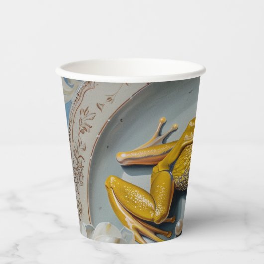 Kikker - Papieren kopjes Maat 236ml Papieren beker (Voorkant)