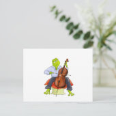 Kikker Plays Cello Briefkaart (Staand voorkant)