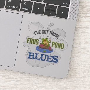 Kikker Pond Blues Sticker