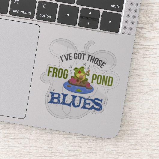 Kikker Pond Blues Sticker (Detail)
