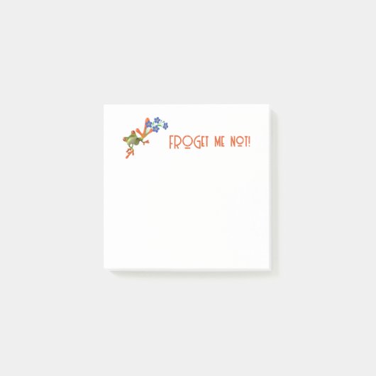 Kikker Post-it® notes "FROGet me niet!" (Voorkant)