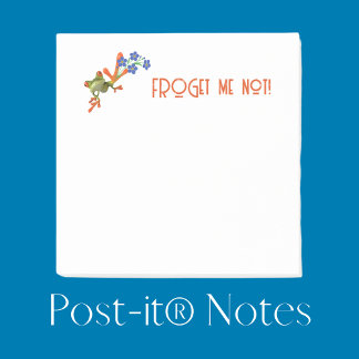 Kikker Post-it® notes "FROGet me niet!"