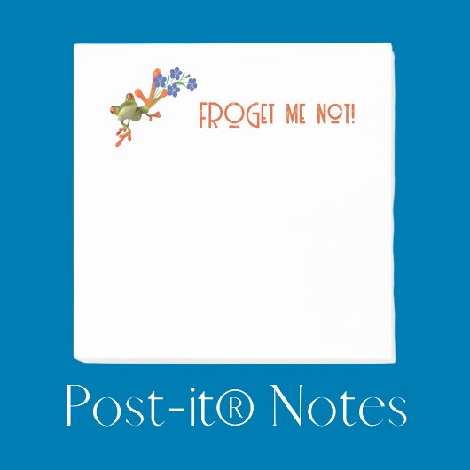 Kikker Post-it® notes "FROGet me niet!"