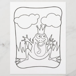 Kikker Prins Coloring Book Page