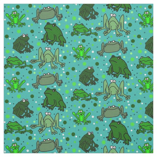 Kikker Print Fabric Stof (Swatch)
