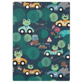 Kikker-rantsoenchauffeurs Kinder Klembord (Achterkant)