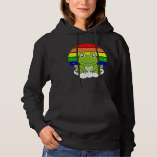 Kikker Regenboog Glitter Kawaii Kikkers Hoodie