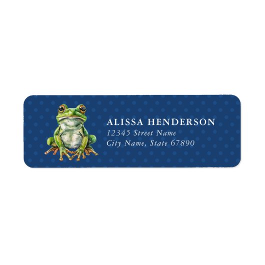 Kikker Return Address Labels (Voorkant)