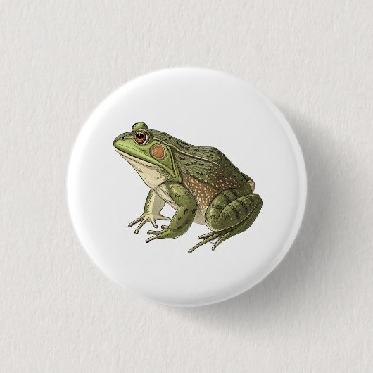 Kikker Ronde Button 3,2 Cm (Voorkant)