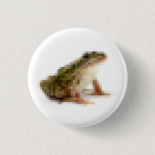 Kikker Ronde Button 3,2 Cm (Voorkant)