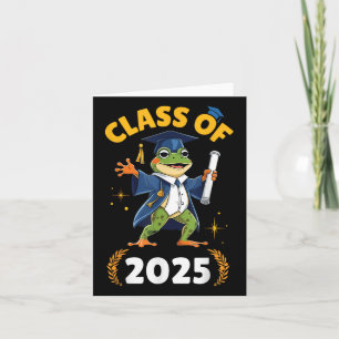 Kikker Senior CL van 2025 Afstuderen School Colleg Kaart