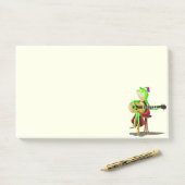 Kikker spelen gitaar grappige post het merkt op post-it® notes (Op bureau)