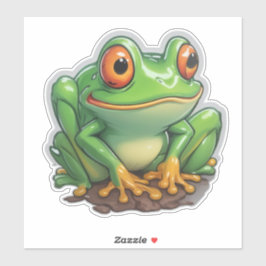 Kikker Stickers waar kunst amfibieën ontmoet