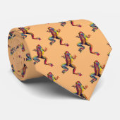 Kikker Toad Colorful Art Stropdas (Opgerold)
