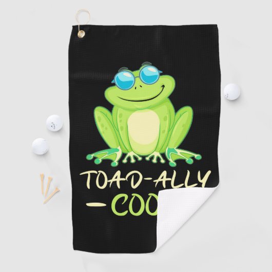 Kikker Toadally Cool Golfhanddoek (Insitu)