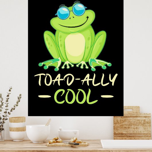 Kikker Toadally Cool Poster (Keuken)