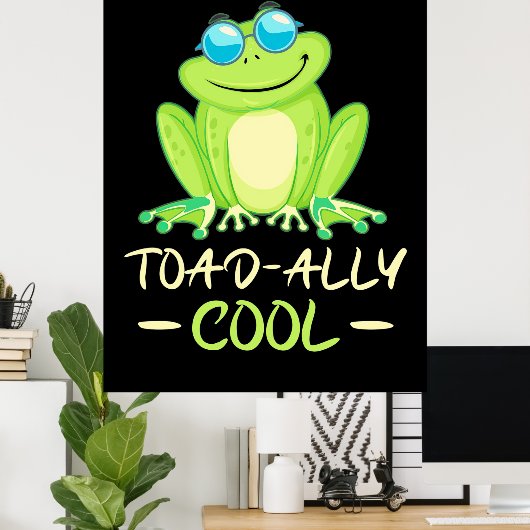 Kikker Toadally Cool Poster (Thuiskantoor)