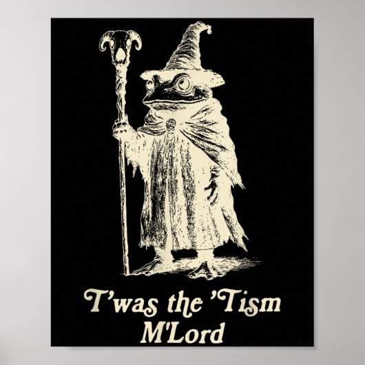 Kikker Tovenaar Meme Autisme Bewustzijn Twas The T Poster (Voorkant)