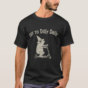 Kikker treuzelt geboren om te treuzelen domme meme t-shirt