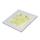 Kikker Trio op de kledij van Gingham Tegeltje (Zijkant)