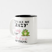 kikker tweekleurige koffiemok (Voorkant links)