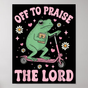 Kikker Uit Lof Heer Illustratie Poster