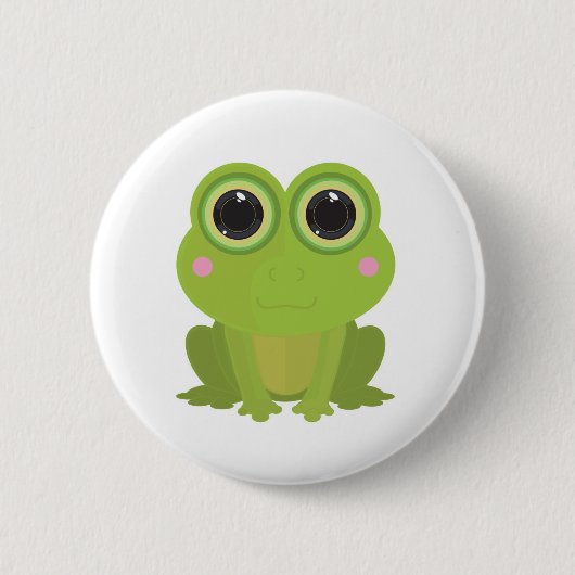 Kikker Uitsnede Ronde Button 5,7 Cm (Voorkant)