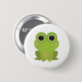 Kikker Uitsnede Ronde Button 5,7 Cm (Voorkant /achterkant)