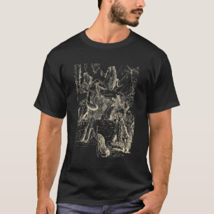 Kikker van de katoenkern Goblincore Pond Slak T-shirt