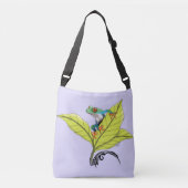 Kikker van de rode oogboom crossbody tas (Voorkant)