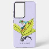 Kikker van de rode oogboom samsung galaxy hoesje (Achterkant)