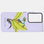 Kikker van de rode oogboom samsung galaxy hoesje (Linkerkant)