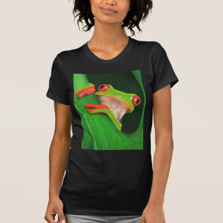 Kikker van de rode oogboom t-shirt